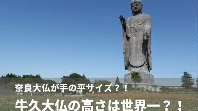 牛久大仏の高さは遠くからでも圧倒的 大きさ比較と胎内の現地レポート 茨城観光 グルメ情報ブログ イバトリ