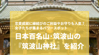 筑波山神社 ご利益 駐車場