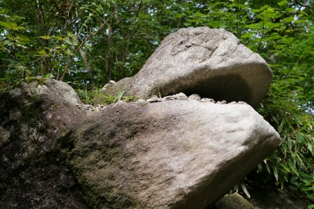 筑波山 登山 白雲橋コース ガマ石