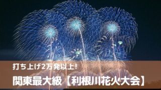 利根川花火大会 日程 駐車場