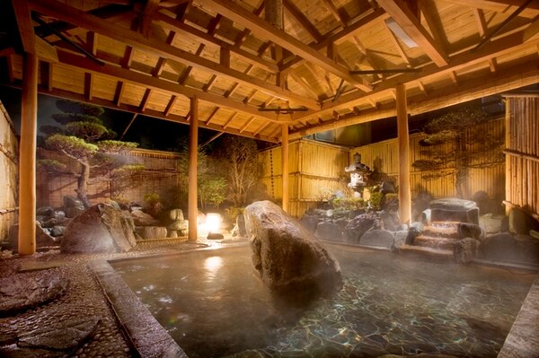 筑波山　温泉　つくばグランドホテル　庭園露天風呂