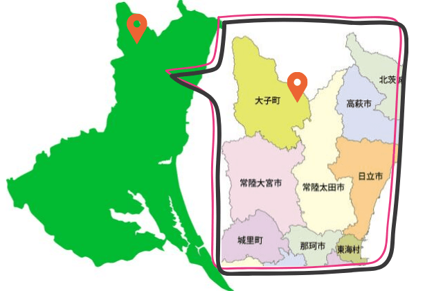 大子町 袋田の滝 どこ