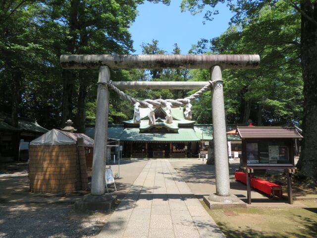 一言主神社　参道　拝殿　常総市