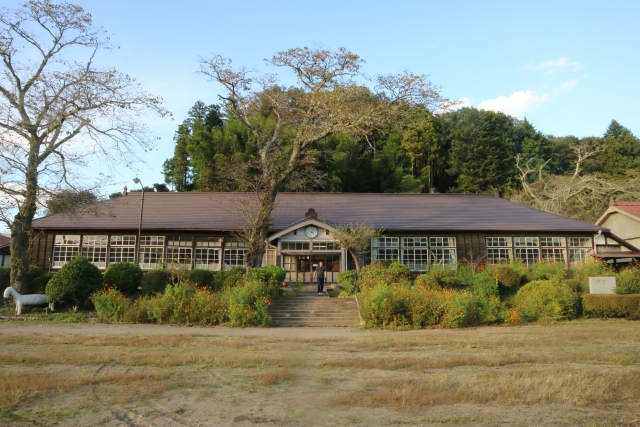 旧上岡小学校　ロケ地　見学　撮影　大子町